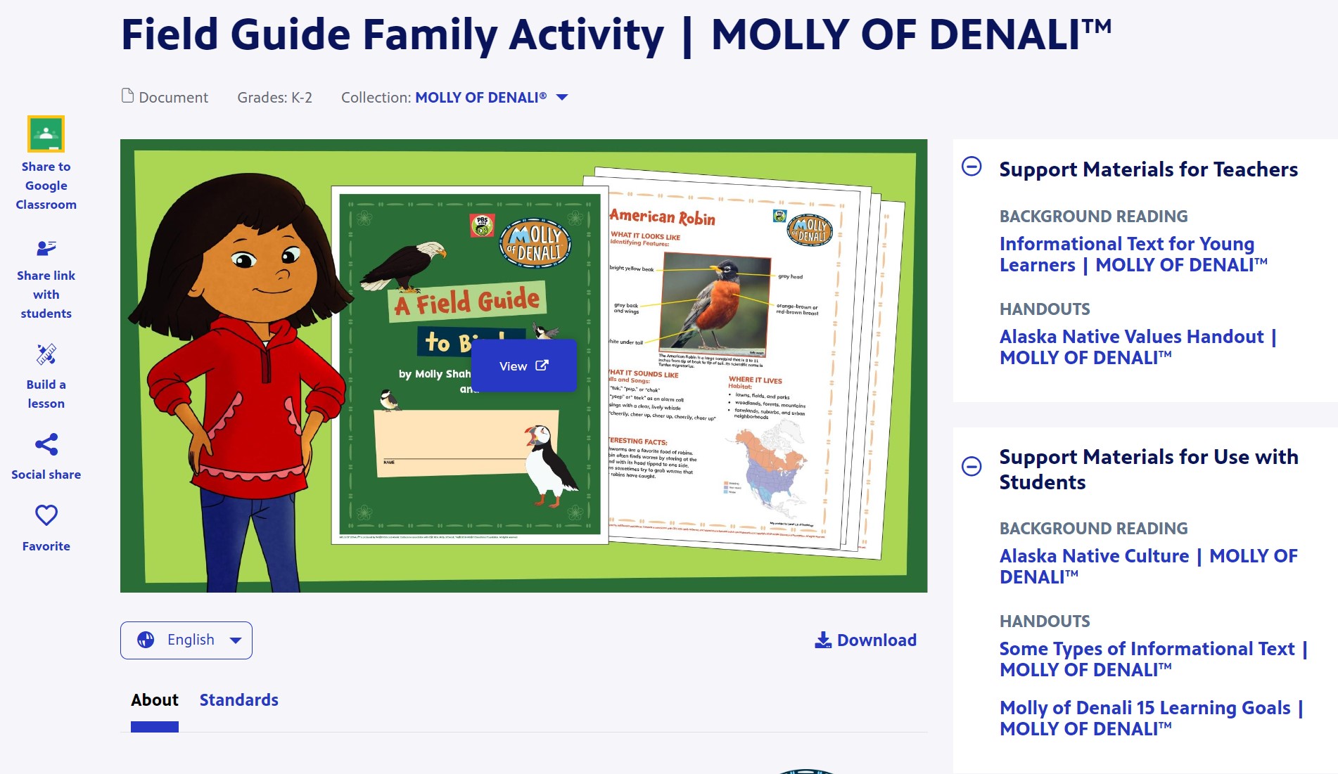 Field Guide Family Activity | MOLLY OF DENALI™