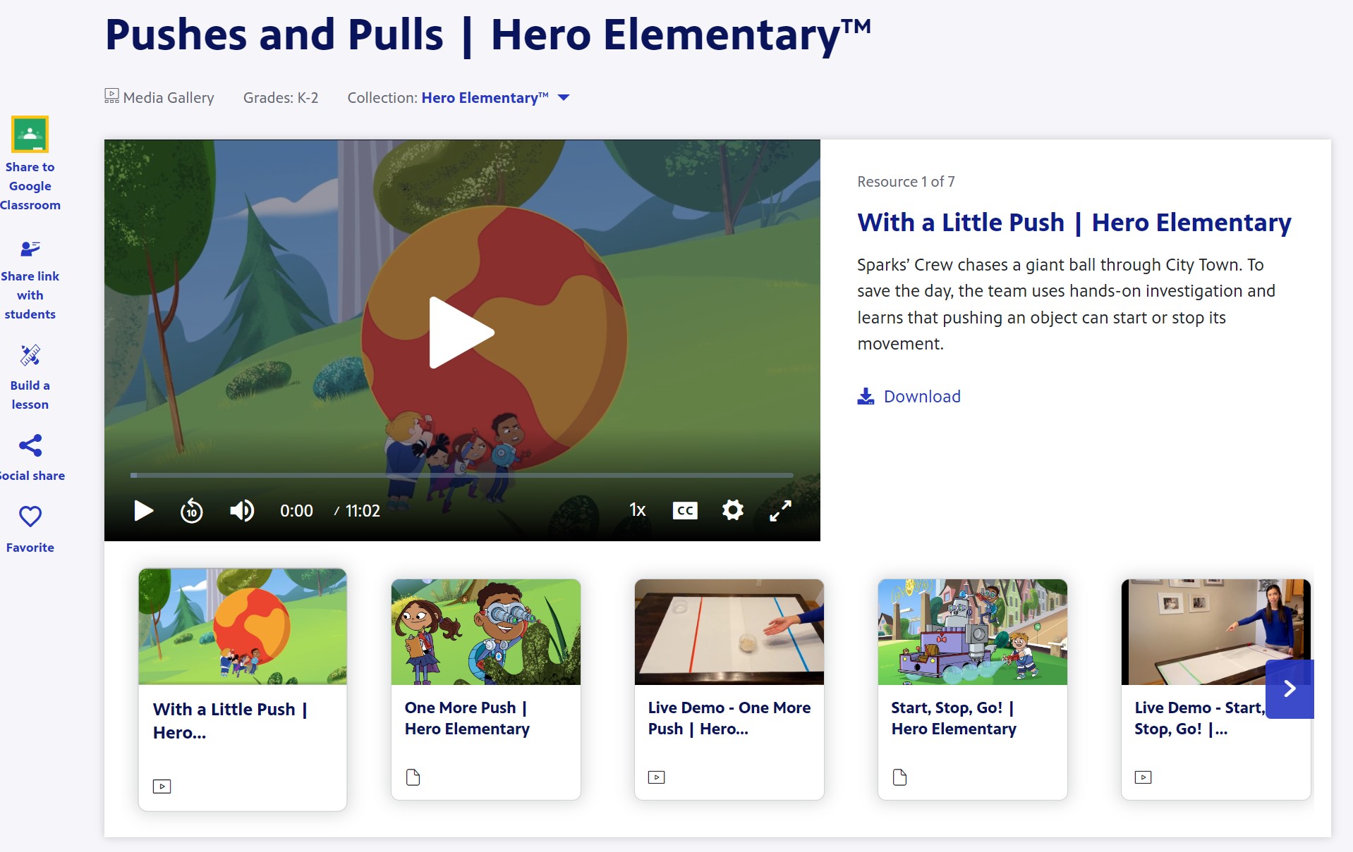Pushes and Pulls | Hero Elementary
