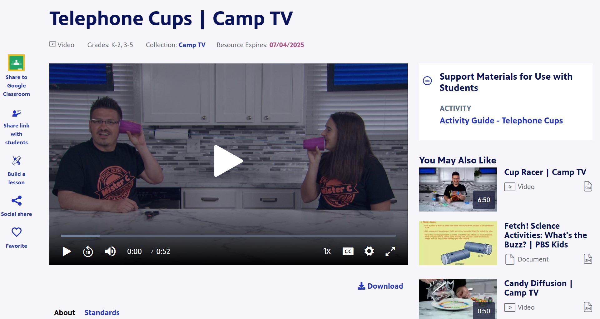 Telephone Cups | Camp TV